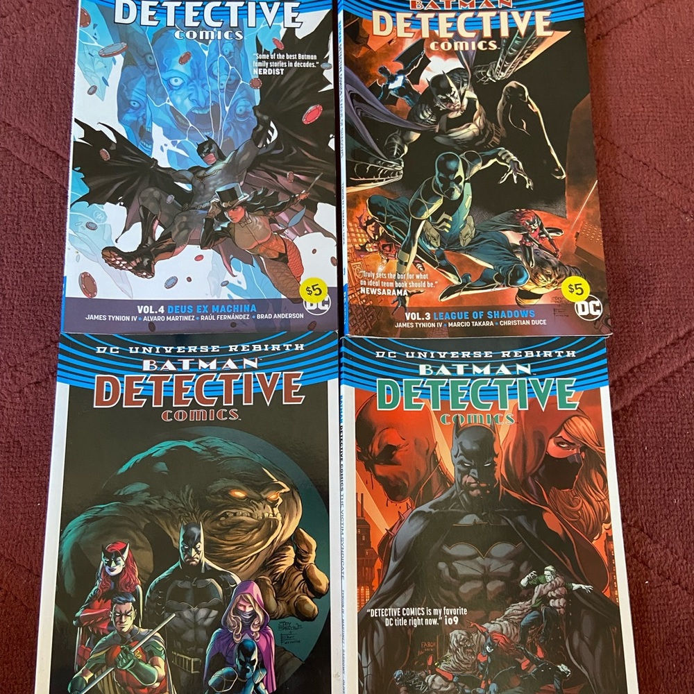 Batman DC Comics Rebirth graphic novels 4 pc